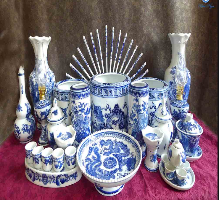 bộ đồ thờ gốm sứ bát tràng cao cấp giá rẻ
