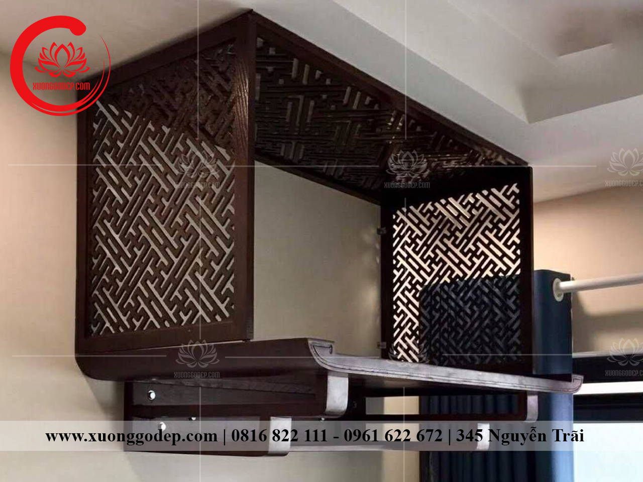 bàn thờ treo đẹp giá rẻ sản xuất tại xưởng