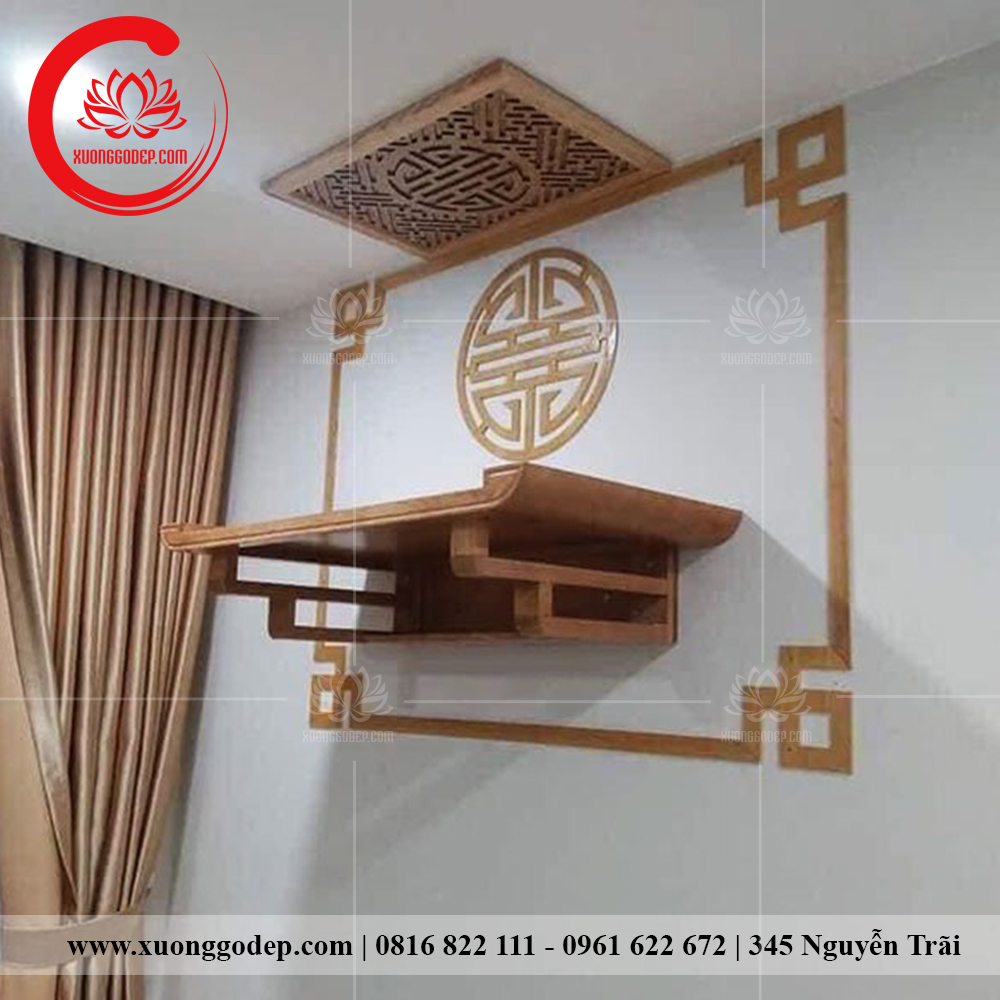 bàn thờ treo giá rẻ sản xuất tại xưởng