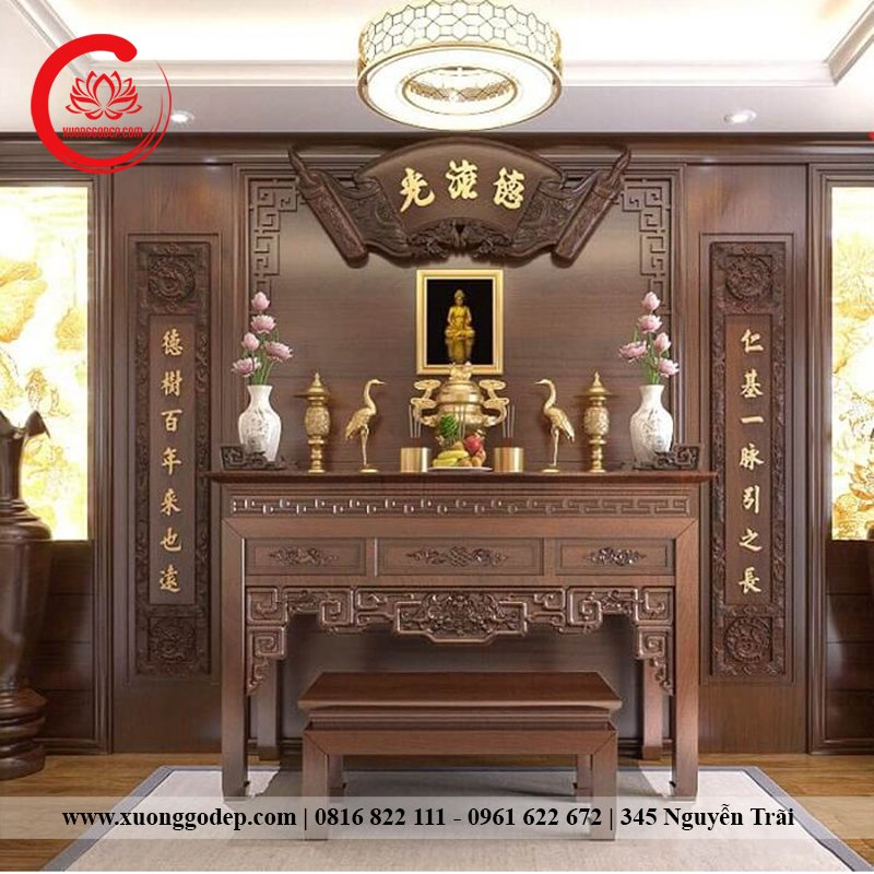 phòng thờ vip, thiết kế phòng thờ theo yêu cầu, phòng thờ đẹp giá xưởng
