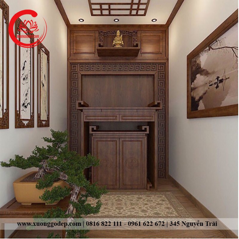 phòng thờ vip, thiết kế phòng thờ theo yêu cầu, phòng thờ đẹp giá xưởng