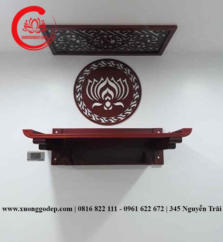 Bàn thờ treo kiểu dáng đơn giản TT007