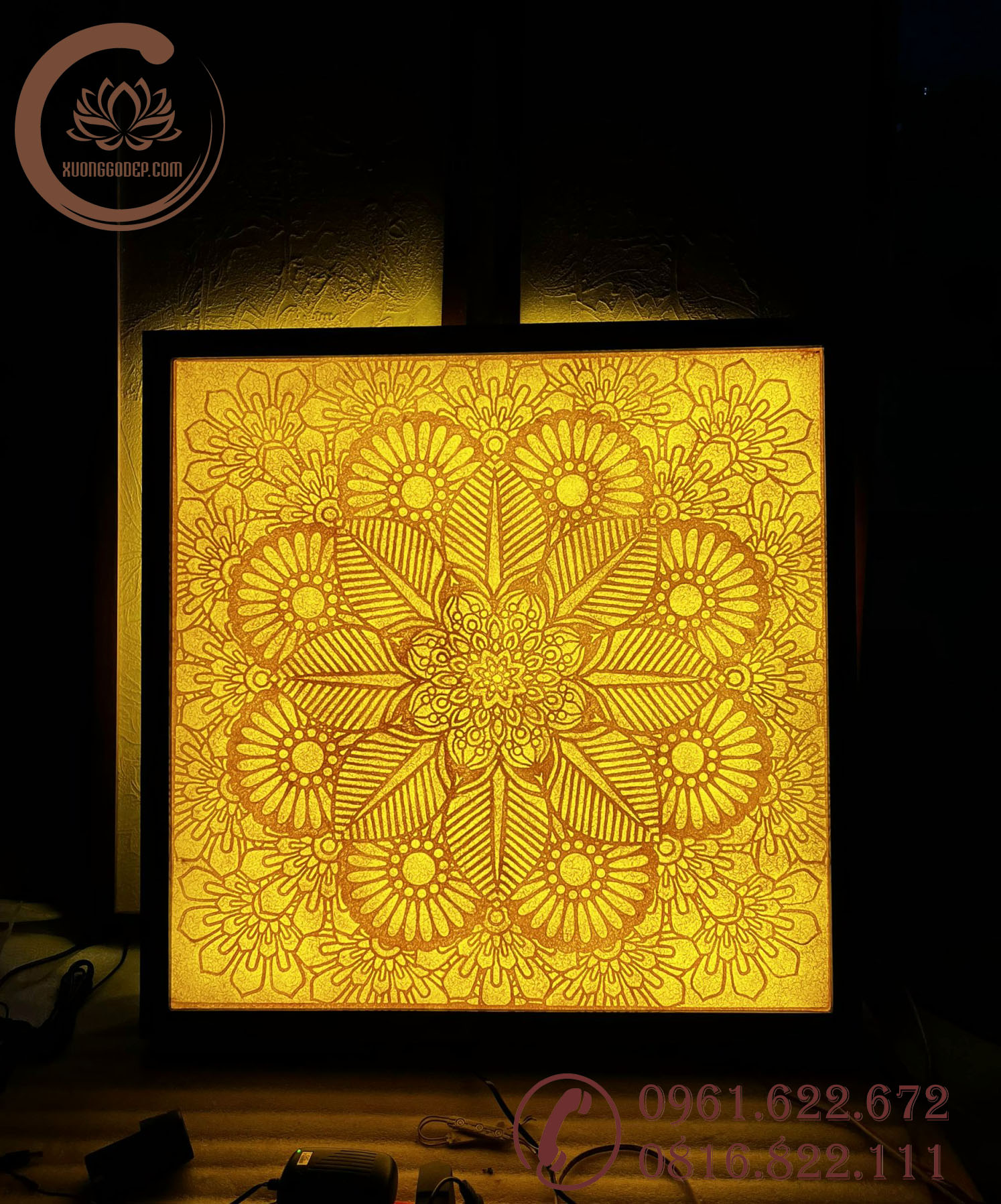 TRANH TRÚC CHỈ MANDALA TTC - 45
