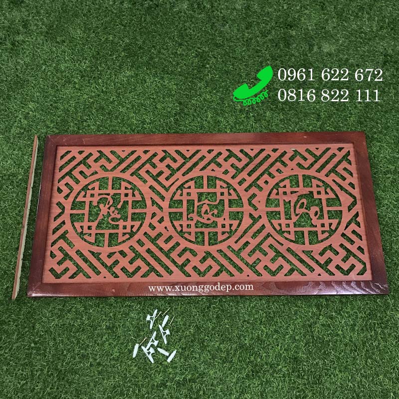Tấm ám khói 41x81 Phúc Lộc Thọ - nâu cánh gián