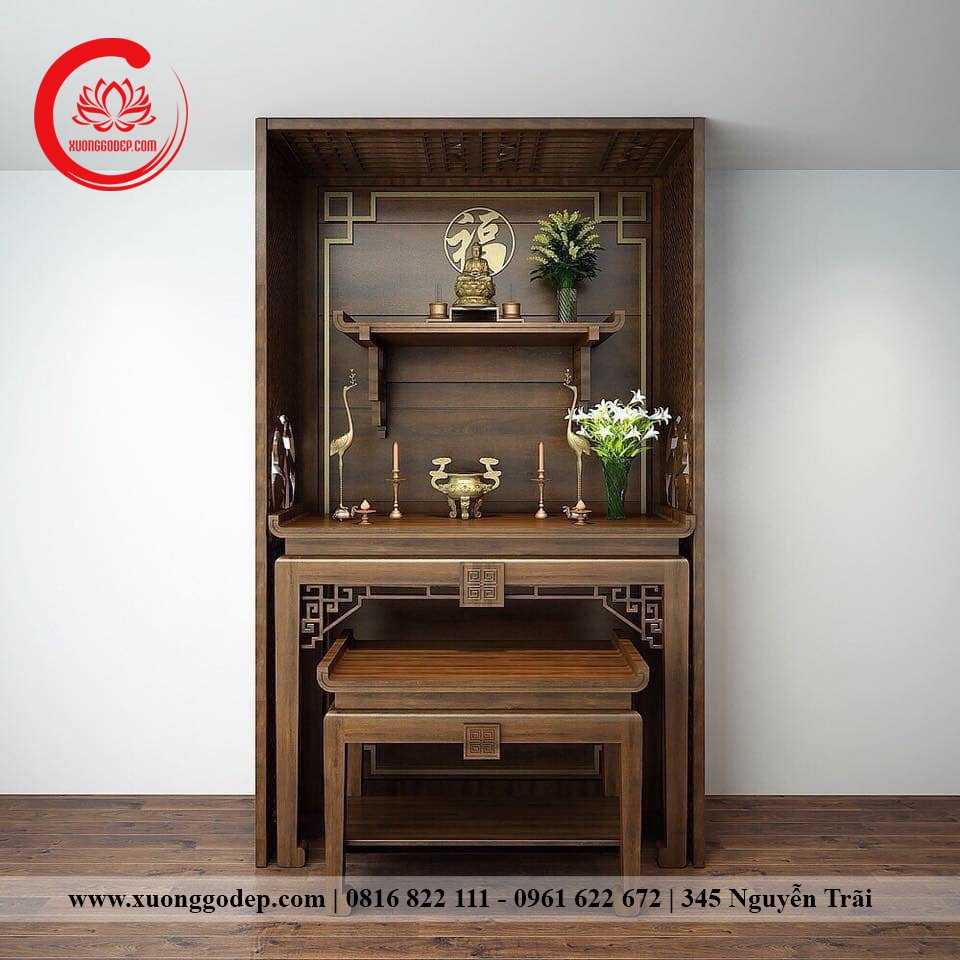 Tủ thờ Phật và gia tiên mẫu BD0107