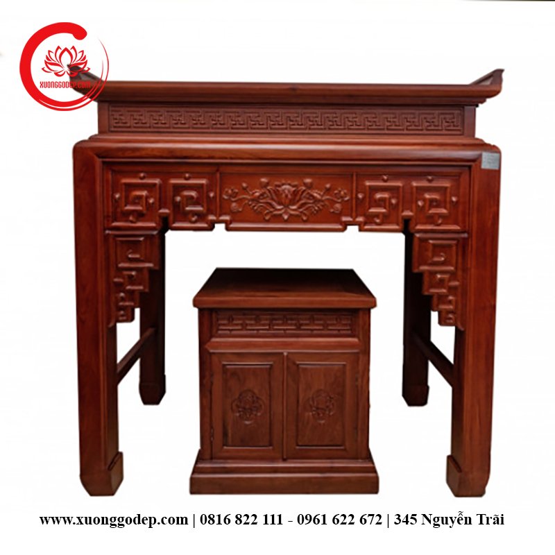 Tủ thờ đục dạ sen kín  BD0109