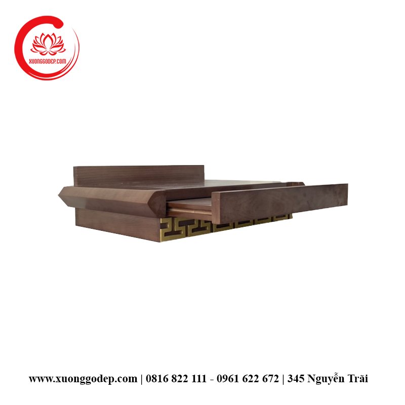 Bàn thờ treo tường gia tiên có hộc - TT011