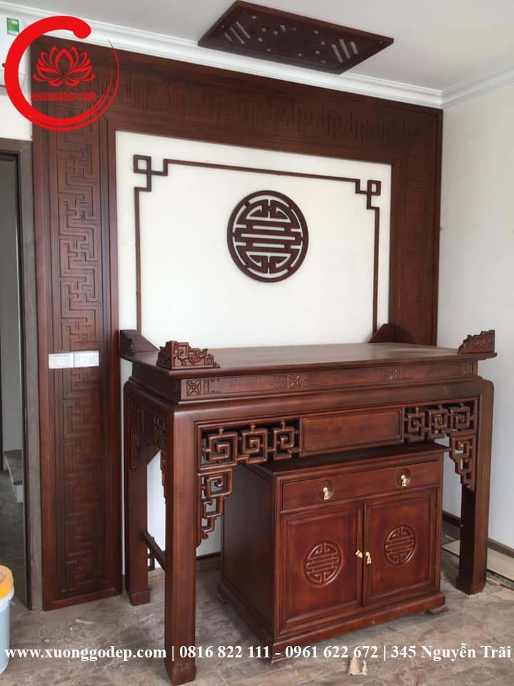 Bàn thờ đẹp gỗ tốt - BD0124