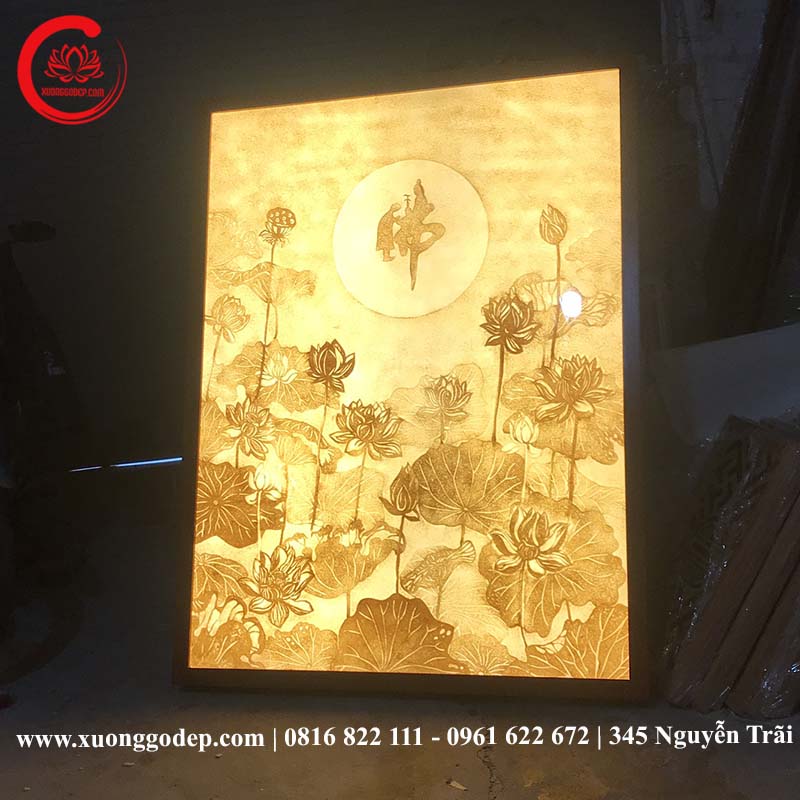 Tranh trúc chỉ hoa sen - Tinh hoa nghệ thuật dân tộc