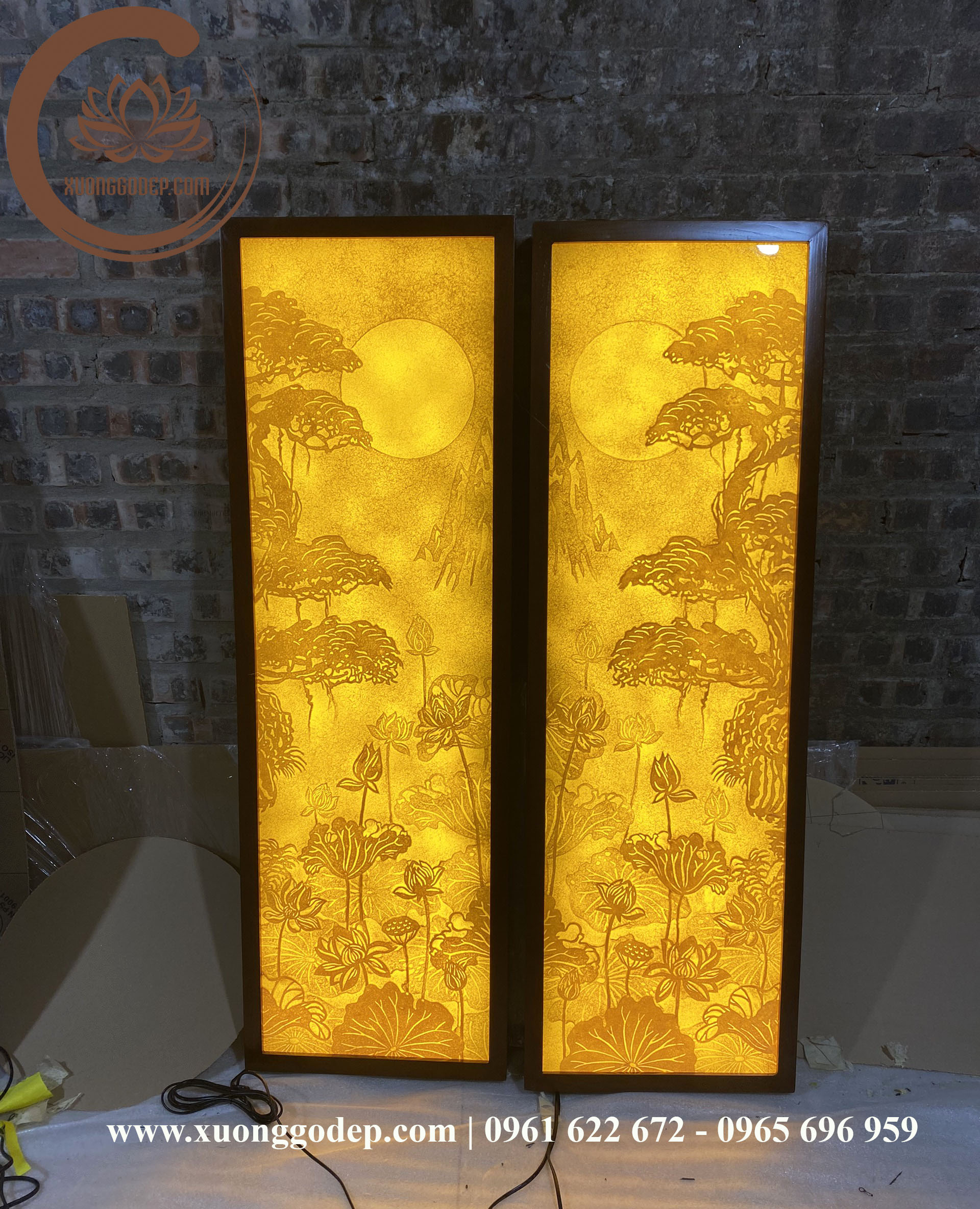 CẶP TRANH TRÚC CHỈ SEN TÙNG TCC - 76